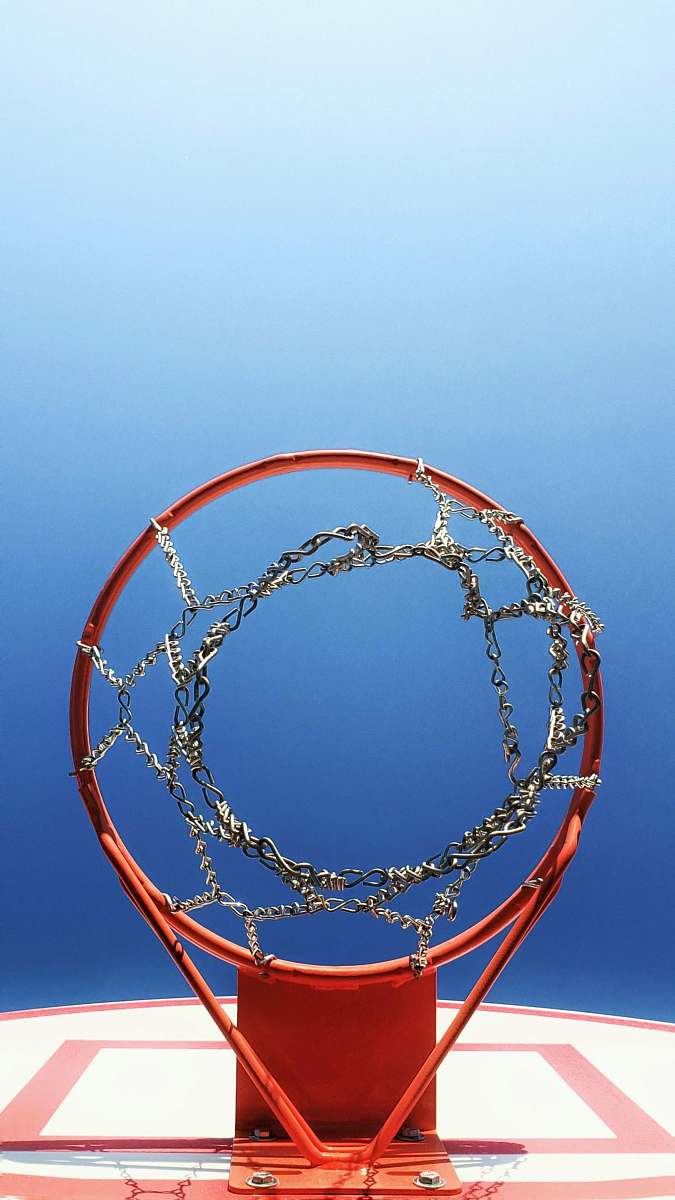 hoop photo of basketball hoops blue